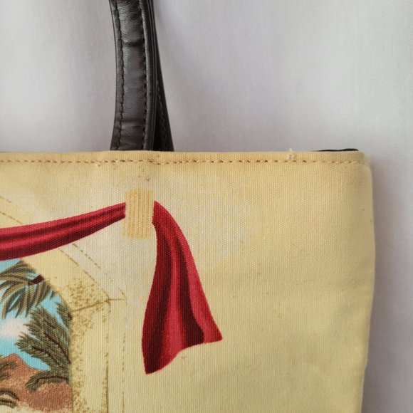 Beaded Art Purse Handbag Satchel Tropical Floral double handle Vintage Art Deco - Picture 5 of 14